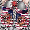 NHL Carolina Hurricanes American Flag Custom Name Crocs Clog