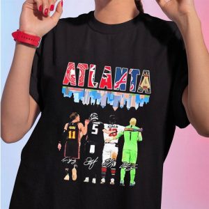 1 Shirt tee Atlanta Skyline Sport Players Signatures Ladies Tee Shirt