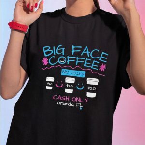 1 Shirt tee Big Face Coffee Miami Heat Ladies Tee Shirt