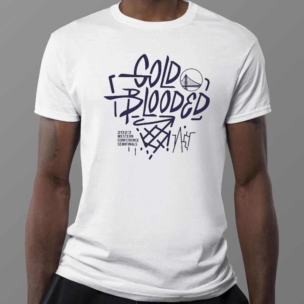Golden State Warriors Gold Blooded 2023 Western Conference Semifinals T-Shirt