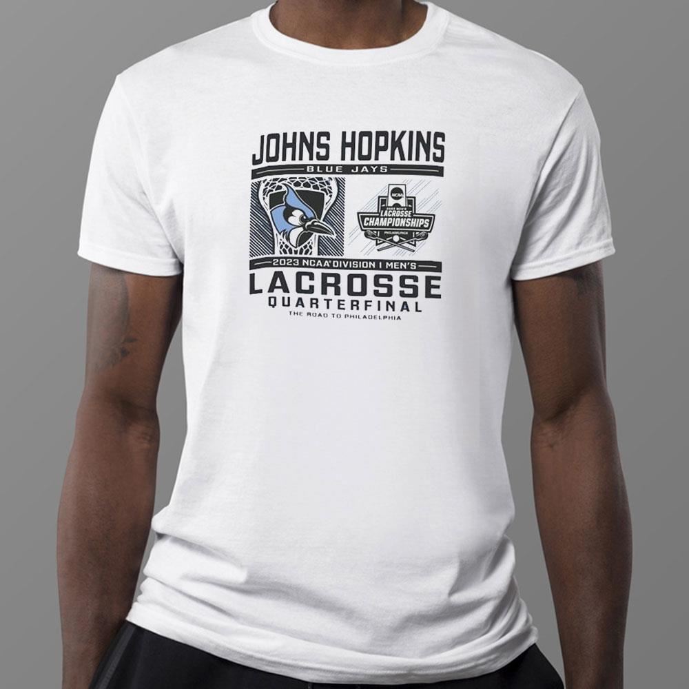 Johns Hopkins Blue Jays 2023 Division I Mens Lacrosse Quarterfinal T-Shirt