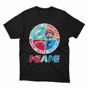 1 Unisex shirt Miami Sports Team Shirt Dolphins Panthers Miami Heat And Marlins shirt