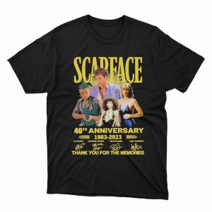 1 Unisex shirt Scapeace 40th Anniversary 1983 2023 Thank You For The Memories Signatures Shirt Hoodie