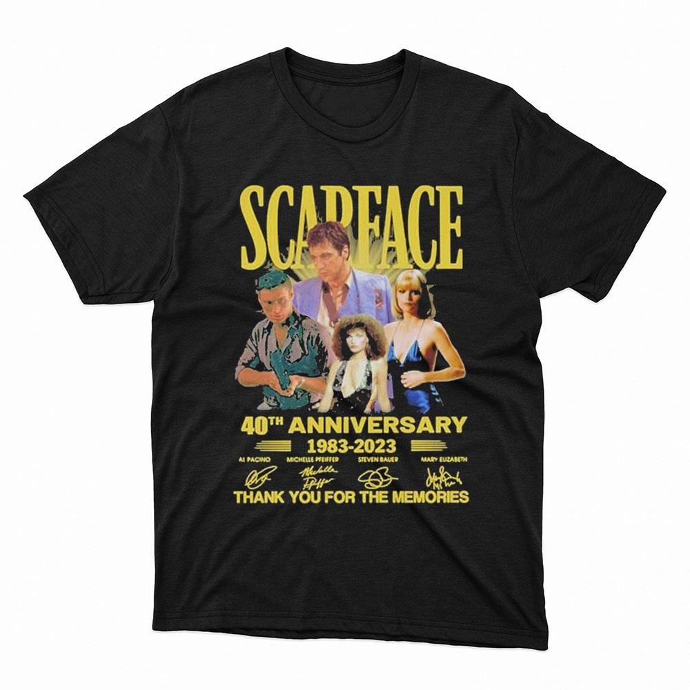Scapeace 40th Anniversary 1983 2023 Thank You For The Memories Signatures Shirt, Hoodie