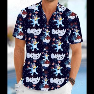 Bluey 4th Of July Hawaiian Shirt