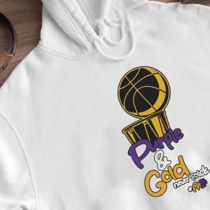 Hoodie Los Angeles Lakers Purple Gold Never Folds T Shirt