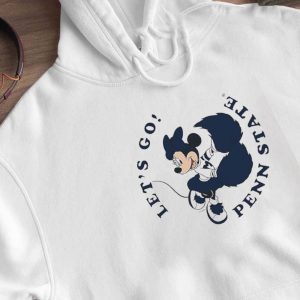 Hoodie Penn State Disney Minnie Mouse Cheer Lets Go Penn State Shirt