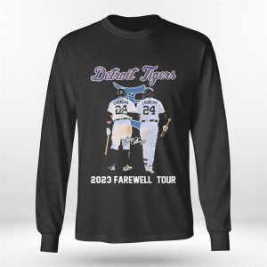Longsleeve shirt 24 Miguel Cabrera Detroit Tigers 2023 Farewell Tour Signature Ladies Tee Shirt
