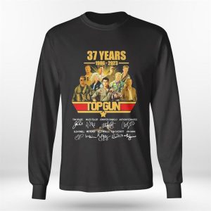 Longsleeve shirt 37 Years Anniversary Top Gun Characters 1986 2023 Signatures Ladies Tee Shirt