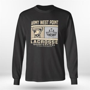 Longsleeve shirt Army West Point 2023 Black Knights Division I Mens Lacrosse Quarterfinal Tee Shirt Hoodie