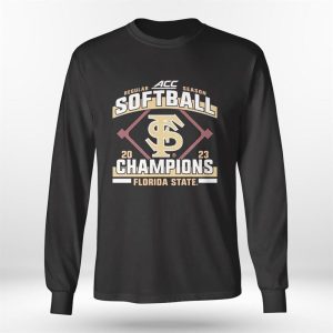 Longsleeve shirt Florida State 2023 Seminoles Acc Softball Regular Season Champions Ladies Tee Shirt