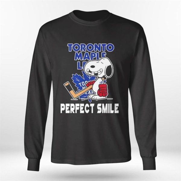 Snoopy Toronto Maple Leafs Perfect Smile 2023 Playoff Ladies Tee Shirt