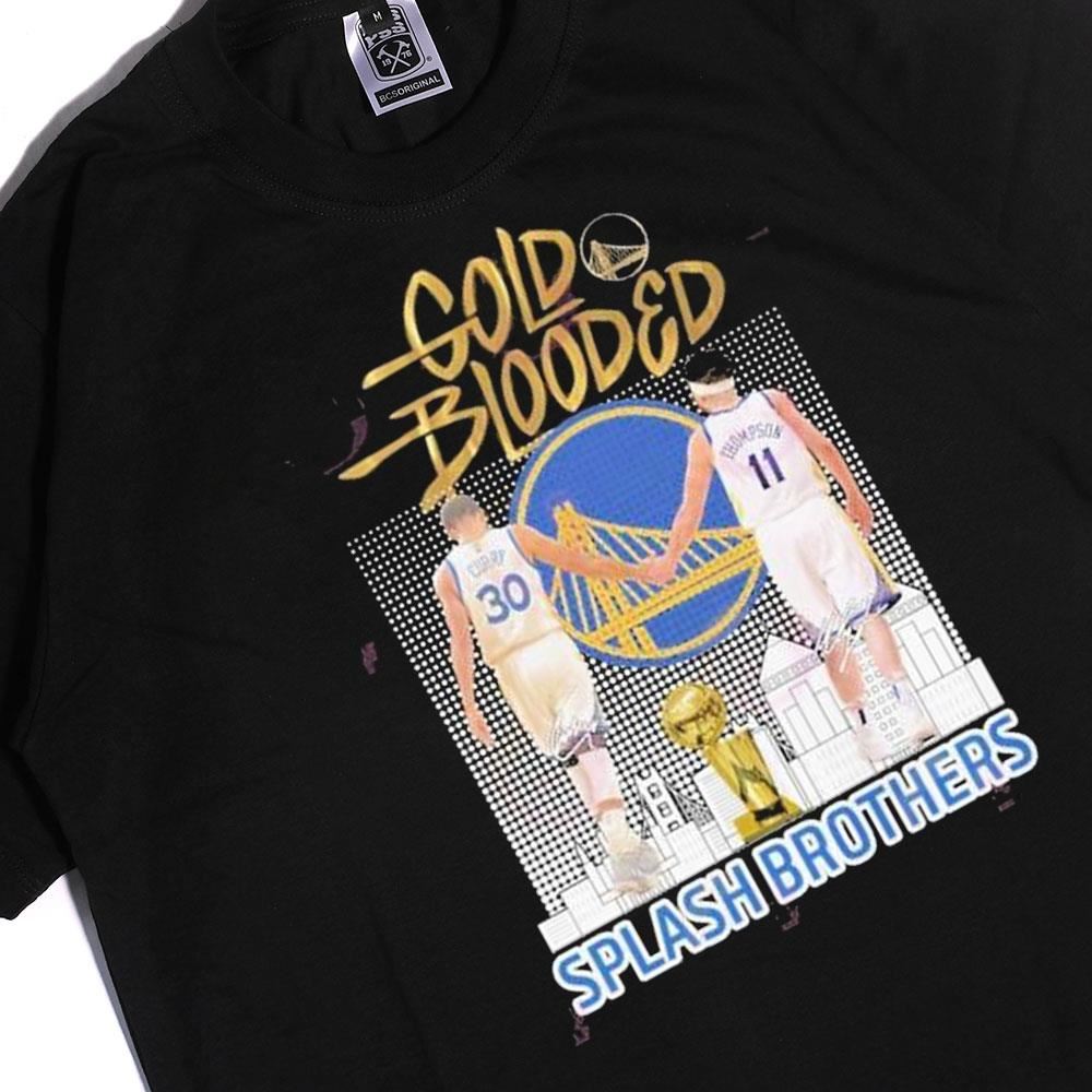 Gold Blooded Splash Brothers Stephen Curry And Klay Thompson 2023 Nba Playoff Shirt, Hoodie