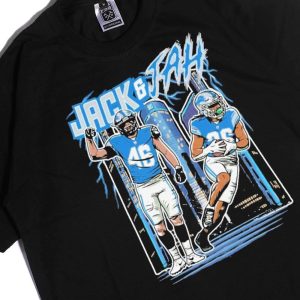 Men Tee Jack And Jah Vintage Skyline Detroit Lions Shirt Hoodie