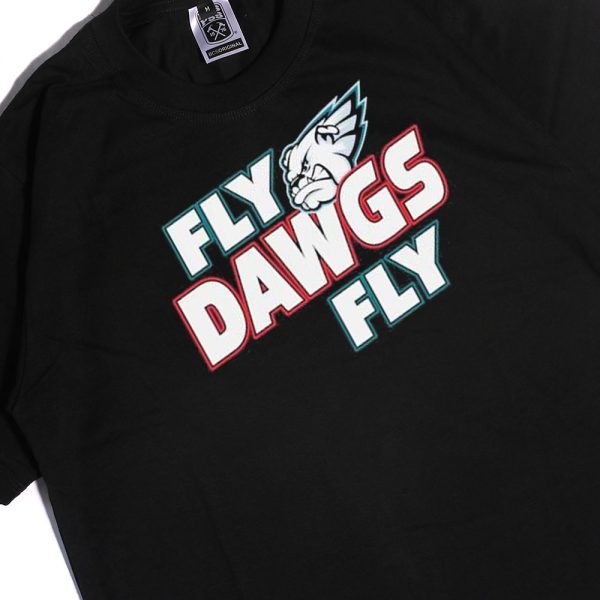 Philadelphia Eagles And Georgia Bulldogs Fly Dawgs Fly Tee Shirt