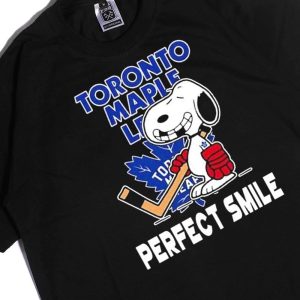 Men Tee Snoopy Toronto Maple Leafs Perfect Smile 2023 Playoff Ladies Tee Shirt