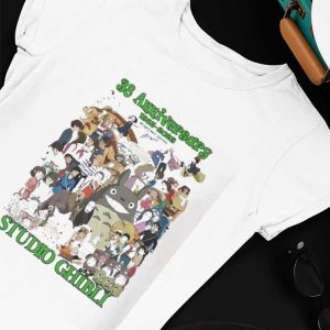 Unisex T shirt 38 Anniversary 1985 2023 Studio Ghibli Shirt