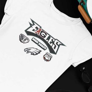 Unisex T shirt Eageoles 2023 Draft Philadelphia Eagles Alabama Crimson Tide And Georgia Bulldogs T Shirt