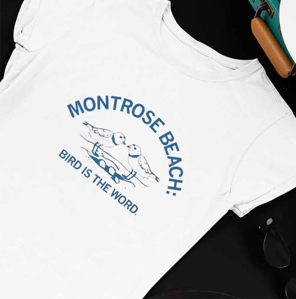 Montrose Beach Bird Is The Word T-Shirt