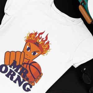 Unisex T shirt Mr Orng Basketball Logo T Shirt