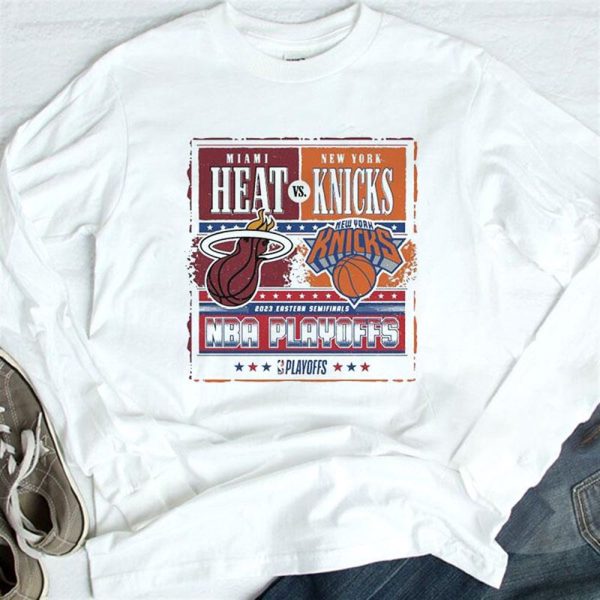 Miami Heat Vs New York Knicks 2023 Nba Eastern Semifinals Playoff T-Shirt