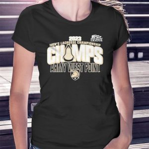 woman shirt Army Black Knights 2023 Patriot League Mens Lacrosse Tournament Champions shirt