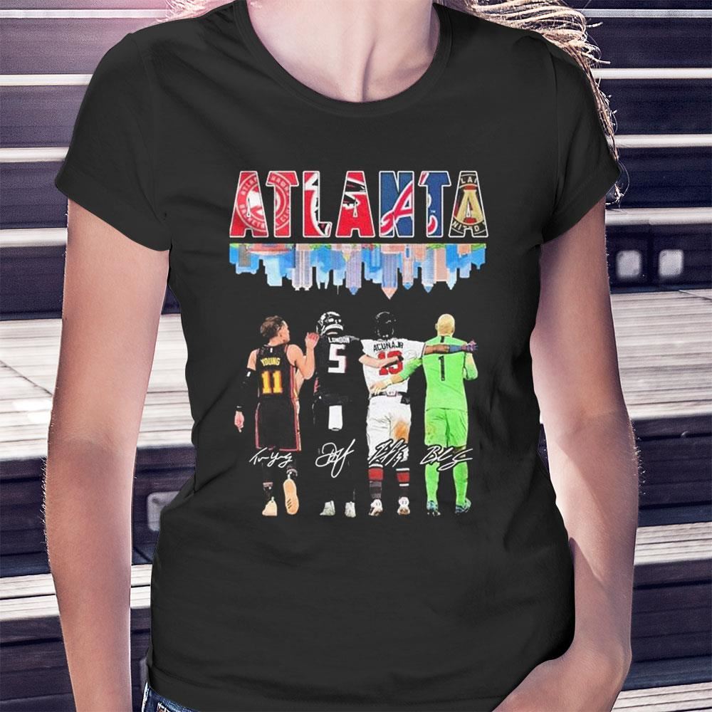 Atlanta Skyline Sport Players Signatures Ladies Tee Shirt