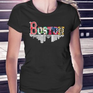woman shirt Boston Skyline Sport Teams Shirt Hoodie