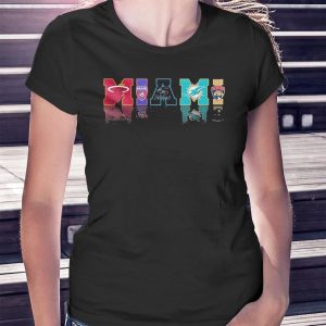 woman shirt Miami Sports Team Logo Shirt Hoodie