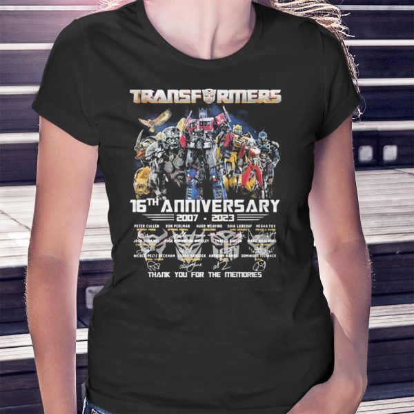 Transformers 16th Anniversary 2007 – 2023 Thank You For The Memories Shirt