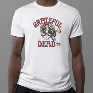 1 Tee Michael Malone Taking Grateful Dead Denver Nuggets Skull Skeleton Shirt