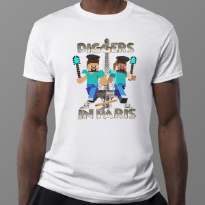 1 Tee Minecraft Diggers In Paris Funny T Shirt Hoodie