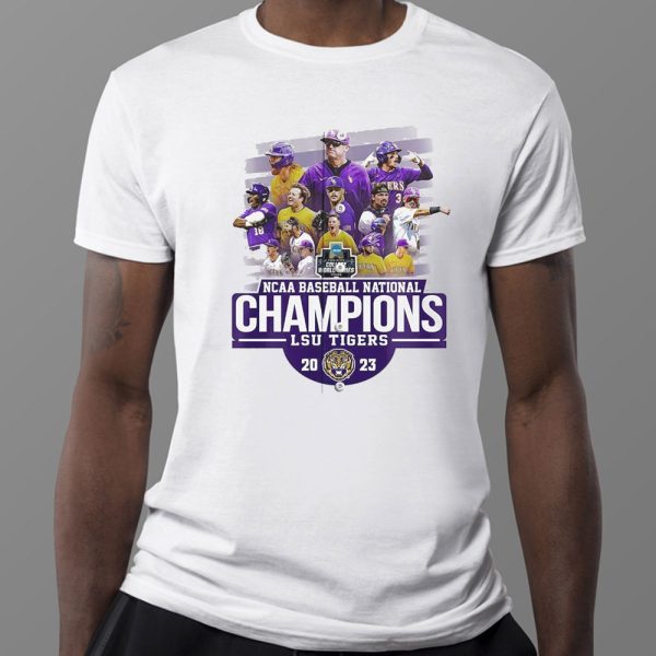 Ncaa Baseball National Champions Geaux Tigers Lsu 2023 T-Shirt