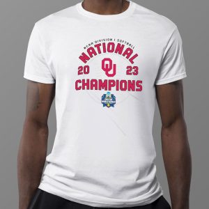 1 Tee Oklahoma Sooners Champion 2023 Ncaa Softball Womens College World Series T Shirt Hoodie
