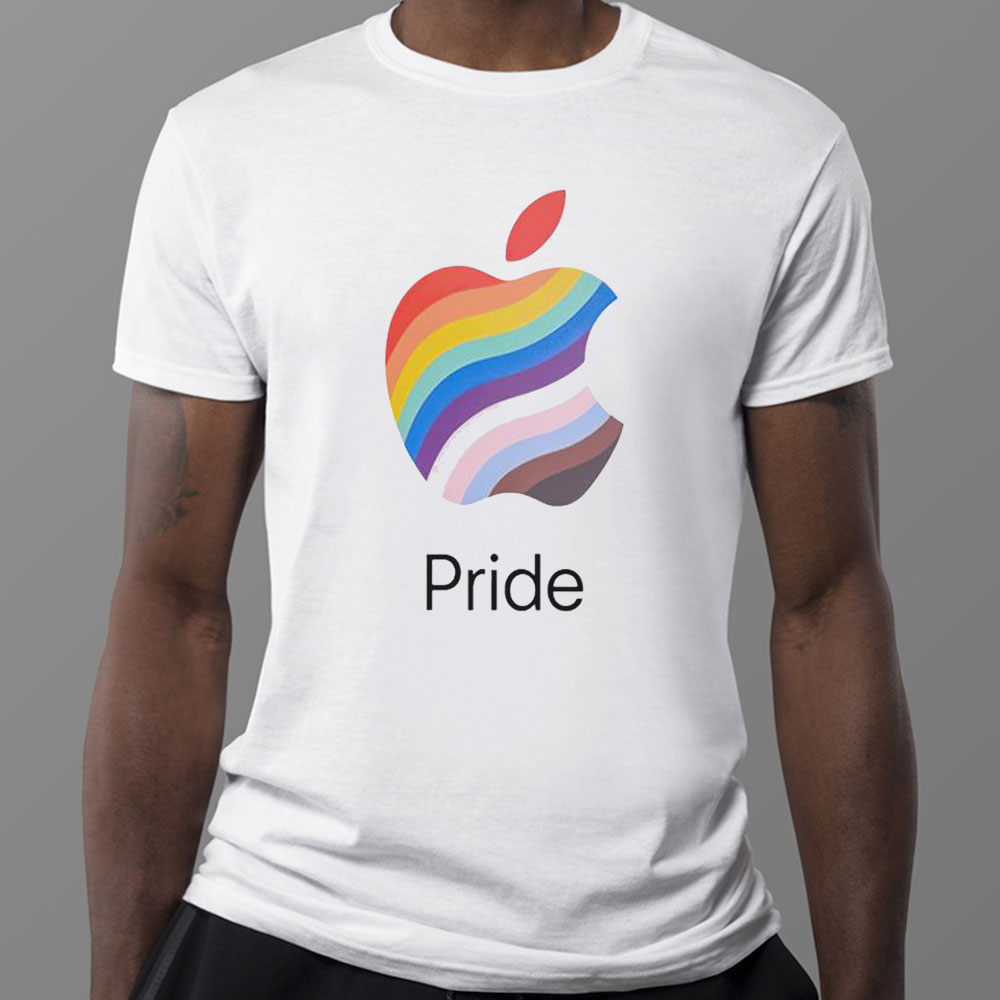 Q6qcgucc Apple Pride T-Shirt Ladies Tee