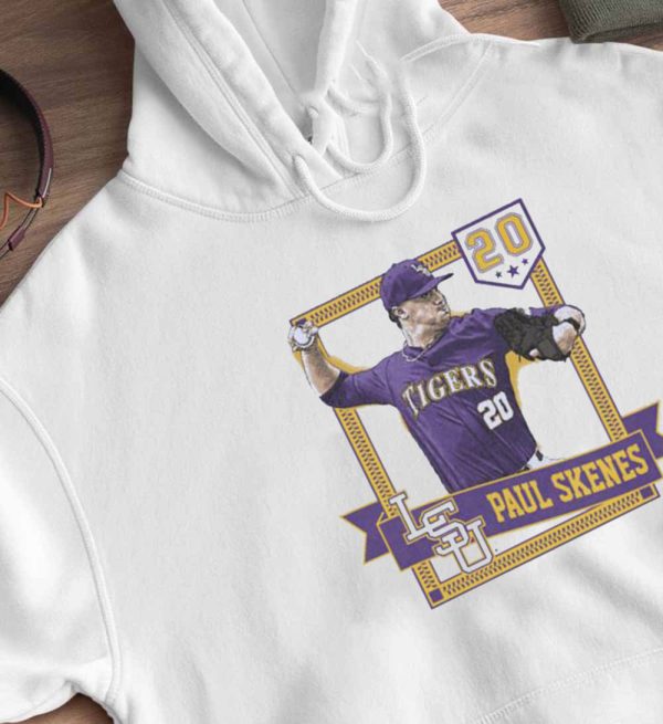 Funny Paul Skenes Lsu Tigers Baseball Vintage Pitch 2023 T-Shirt