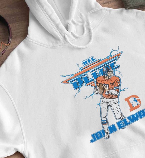 Nfl Blitz Denver Broncos John Elway T-Shirt