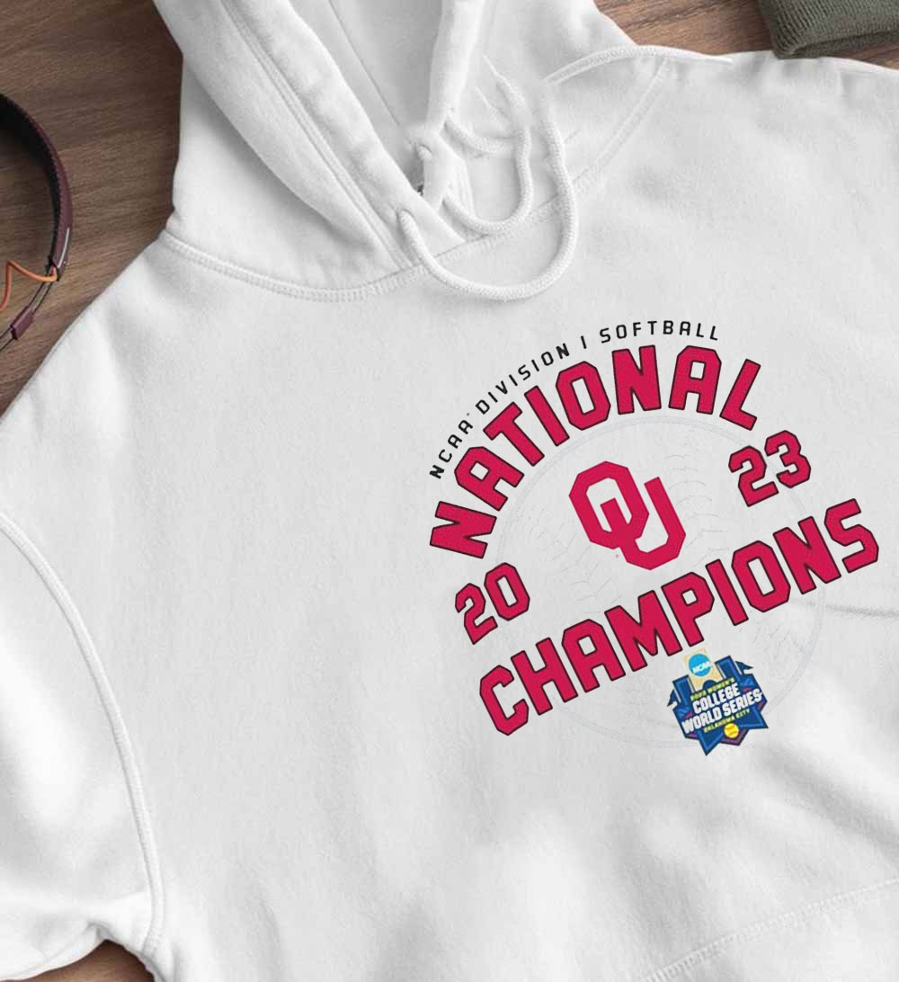 Oklahoma Sooners Champion 2023 Ncaa Softball Womens College World Series T-Shirt, Hoodie