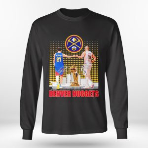Longsleeve shirt Jamal Murray And Nikola Jokic Denver Nuggets Signatures T Shirt Hoodie