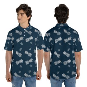Polo Shirt Rickie Fowler Golf Edition Islands Pineapple Hawaiian Shirt