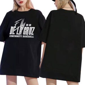 black shirt 2 Elly De La Cruz Cicinnati Baseball T Shirt