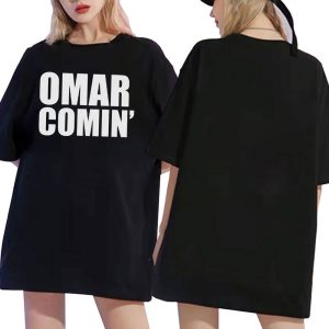 black shirt 2 Omar Comin T Shirt