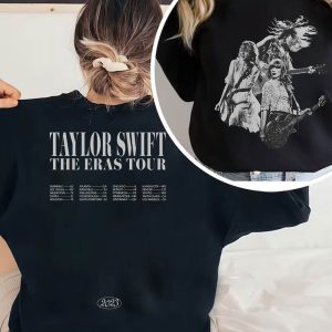 black sweatshirt Taylor Swift The Eras Tour Collage Shirt