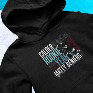 hoodie Official Matty Beniers Seattle Kraken 2023 Calder Trophy Winner T T Shirt 2