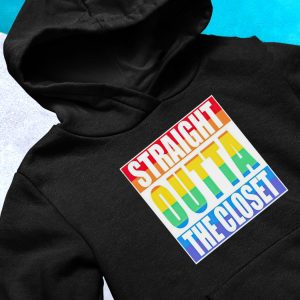 hoodie Straight Outta The Closet Pride T Shirt