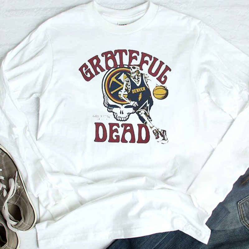 Michael Malone Taking Grateful Dead Denver Nuggets Skull Skeleton Shirt