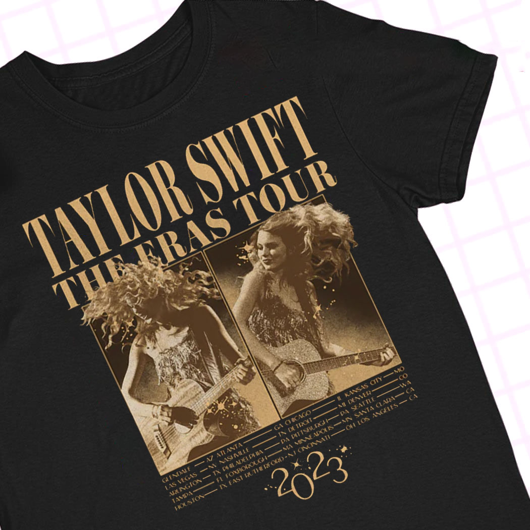 Taylor Swift The Eras Tour Fearless Album T-Shirt back