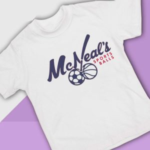 white shirt Mcneals Sports Balls T Shirt
