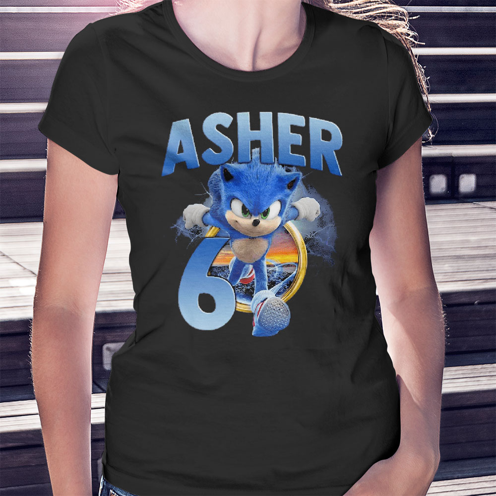 Asher 6 Sonic Is Here T-Shirt, Hoodie