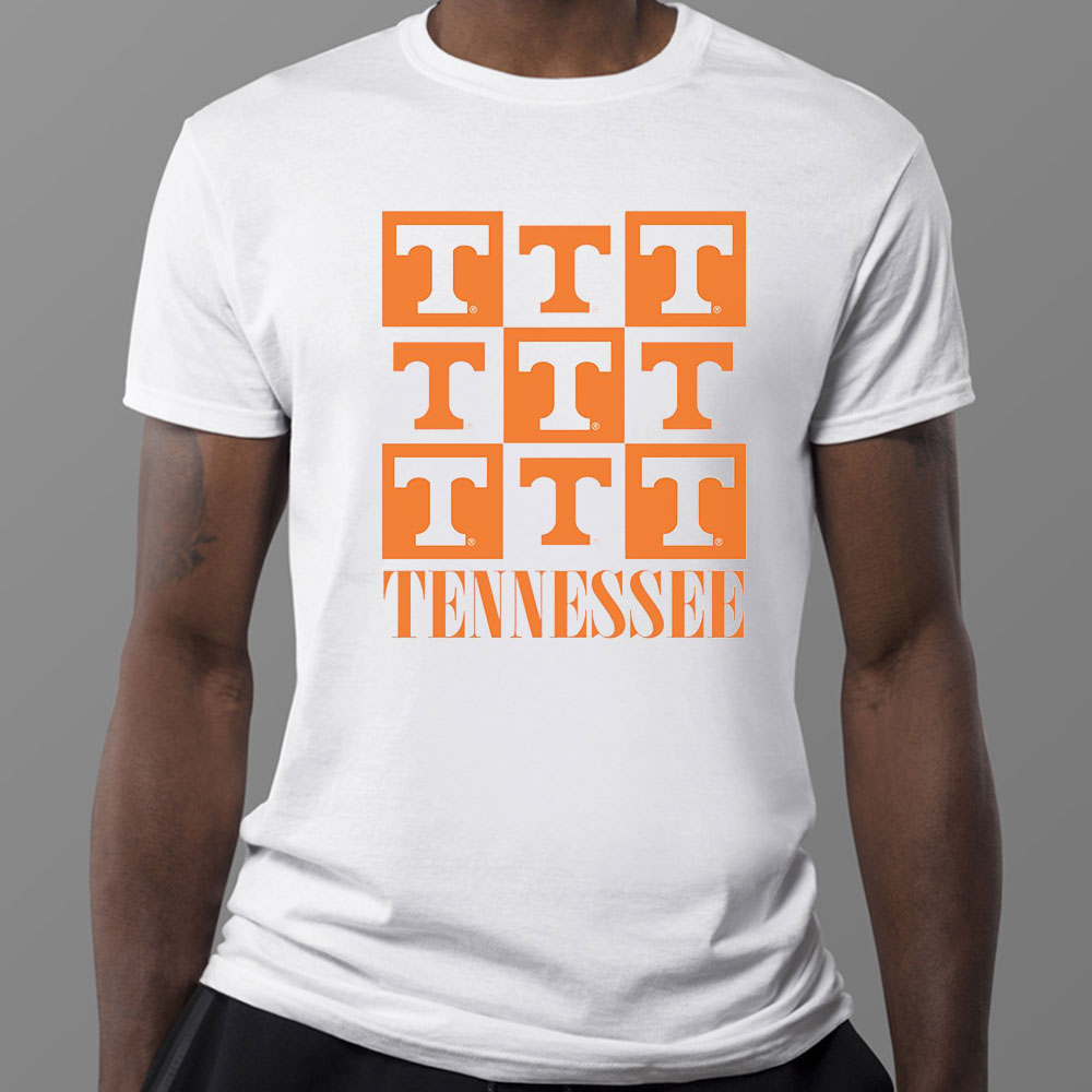 Tennessee Volunteers Checkerboard Logo Shirt, Ladies Tee